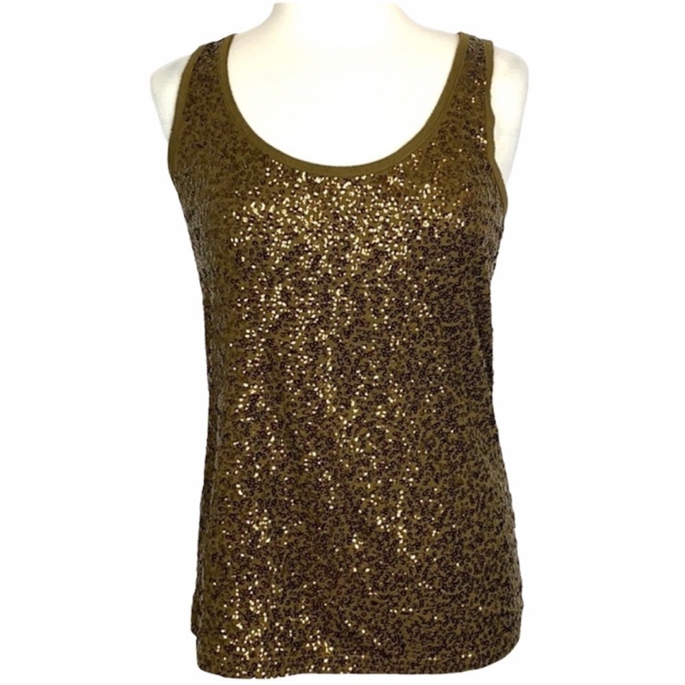 J. Crew - Bronze Sequin Tank Top